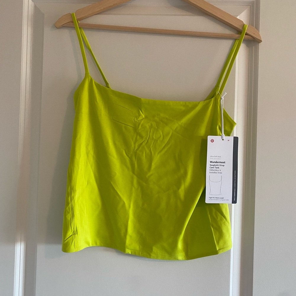 Lululemon Size M Wundermost Ultra-Soft Nulu Spaghetti-Strap Cami Tank Top LCHN